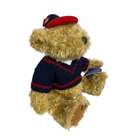 Brass Button Bear Premier Collection 1996 Tully The Bear of Joy Sweater and Cap - Picture 2 of 10